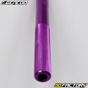 Guidon alu Ø22mm Gencod violet avec barre grise et mousse