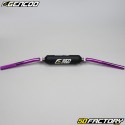 Guidon alu Ø22mm Gencod violet avec barre grise et mousse