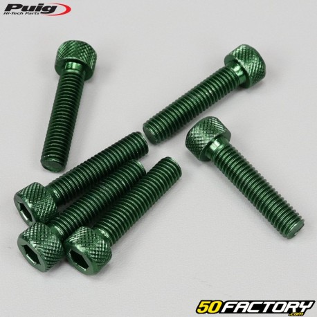 8x35 mm screws head BTR Puig green (set of 6)