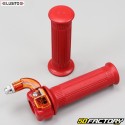 Impugnatura a gas Mini Targa con rivestimento sinistro Peugeot 103, MBK 51 ... Red Lusito