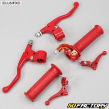 Asas de metal completas (Targa) Peugeot 103, MBK 51 Lusito rojo