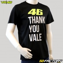 Black t-shirt VR46 Thank You Vale
