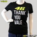 T-shirt preta feminina VR46 Thank You Vale