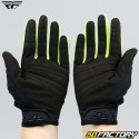 Gloves cross Fly F-16 gray, black and neon yellow