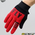 Gants cross Fly F-16 rouges et noirs