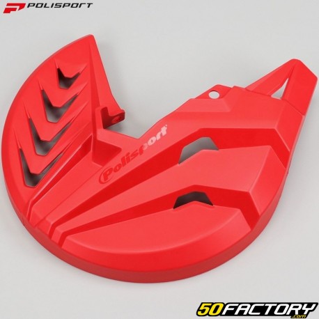 Front brake disc guard (without brackets) KTM EXC, SX, Husqvarna FC, Yamaha YZF, Honda CRF... Polisport red