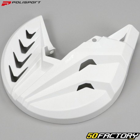 Front brake disc guard (without brackets) KTM EXC, SX, Husqvarna FC, Yamaha YZF, Honda CRF... Polisport white