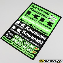 Pegatinas Kawasaki XNUMXxXNUMXcm (hoja)
