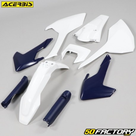 Kit carena Husqvarna FE, TE, TX 125, 250, 300, 350... (2017 - 2019) Acerbis bianco e blu