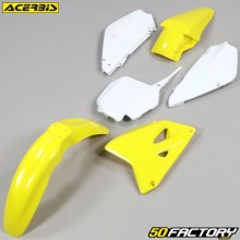 Kit de carenagens Suzuki RM 85 (2002 - 2018) Acerbis amarelo e branco