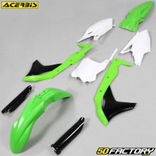 Kit de carenagem Kawasaki KX, KXF XNUMX (XNUMX - XNUMX) Acerbis verde, branco e preto