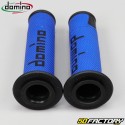 Punhos Domino  XNUMX Estrada-Racing Grip azul e preto f