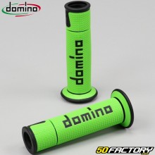 Manoplas Punhos Domino  XNUMX Estrada-Racing Grip é verde e preto