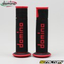 Puños Domino  Carretera XNUMX-Racing Grip negro y rojo s