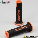 Puños Domino  Carretera XNUMX-Racing Grip negro y naranja m