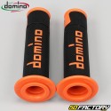 Punhos Domino  XNUMX Estrada-Racing Grip preto e laranja f