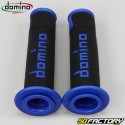 Punhos Domino  XNUMX Estrada-Racing Grip preto e azul s