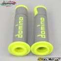 Puños Domino  Carretera XNUMX-Racing Grip gris y amarillo neón s