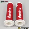Punhos Domino  XNUMX Estrada-Racing Grip vermelho e branco s