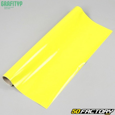 Film adhesivo profesional Grafityp amarillo brillante de 150x50cm