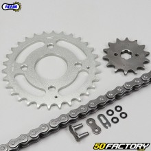 Chain kit with lip seals XNUMXxXNUMXxXNUMX Kymco  MXU XNUMX Afam  gray