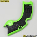 Protections de cadre Kawasaki KXF 250 (2015 - 2019), KX 250 4T (2020) Acerbis X-Grip vertes et noires