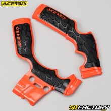 Protecciones de cuadro KTM SX 65 (desde 2014), Husqvarna TC (desde 2016) y Gas Gas  MC  Acerbis  X-Grip naranjas y negros