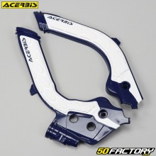 Protectores de cuadro Husqvarna FC, FE 250, 350, 450 (desde 2019), Gas Gas CE 250, 350... Acerbis  X-Grip azul y blanco