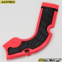 Protectores de cuadro Honda CRF XNUMX R (XNUMX - XNUMX), XNUMX R (XNUMX - XNUMX) Acerbis X-Grip  rojo y negro