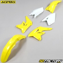 Kit plástico Suzuki  RM-ZXNUMX (XNUMX - XNUMX) Acerbis  amarelo e branco