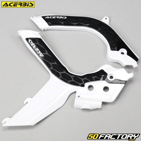 Protetores de quadro KTM EXC, EXC-F XNUMX, XNUMX, XNUMX, XNUMX, XNUMX, XNUMX (desde XNUMX) Acerbis X-Grip  branco e preto