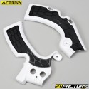 Protections de cadre Kawasaki KXF 450 (2009 - 2018) Acerbis X-Grip blanches et noires