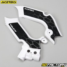 Protectores de cuadro Kawasaki KX, KXF 250 4 (desde 2021), 450 (desde 2019) Acerbis  X-Grip blanco y negro