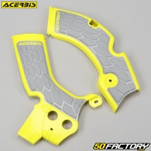 Frame protectors Suzuki RM-Z 250 (2010 - 2018) Acerbis  X-Grip yellow and gray