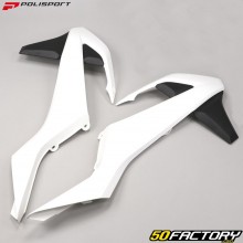 Protetores de radiador KTM SX  XNUMX, XNUMX, SX-F XNUMX, XNUMX, XNUMX... (XNUMX - XNUMX) Polisport  branco e preto