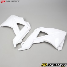 Rejillas de radiador Gas Gas EC125, 250, 300 (2010 - 2011) Polisport blanco