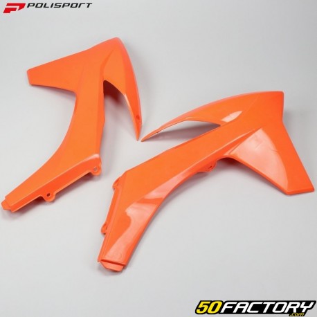 Protectores de radiador KTM EXC XNUMX, XNUMX, XNUMX, XNUMX... (XNUMX - XNUMX) Polisport  naranjas