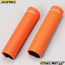 Upper fork guards Acerbis orange rubber