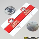 Stickers de bidon d'huile Indian Oil blanc rond