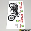 Sticker de bidon d'huile BP 2T 2L