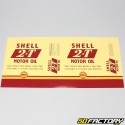 Etiqueta engomada para lata de aceite Shell 2T 2L
