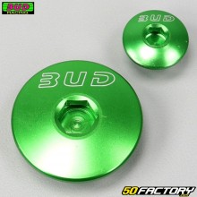 Zünddeckelstopfen Kawasaki KXF, KX XNUMX (seit XNUMX), XNUMX (seit XNUMX) Bud Racing  grün