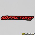 Sticker 50 Factory 6 cm rouge