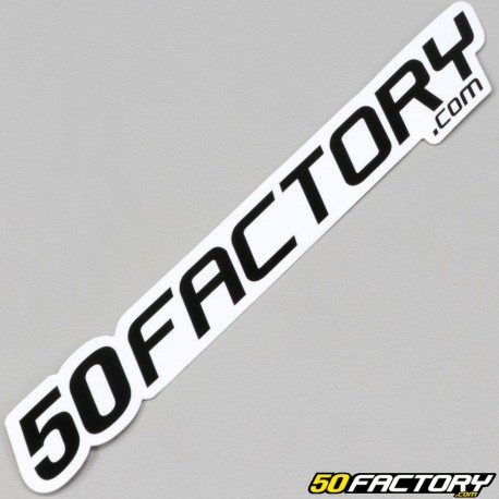 Sticker 50 Factory 12 cm white