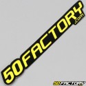 Sticker 50 Factory 12 cm yellow