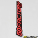 Sticker 50 Factory 18 cm red