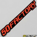 Sticker 50 Factory 18 cm orange