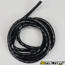 Espiral de proteção de cabo preto 3 mm (1.5 medidor)