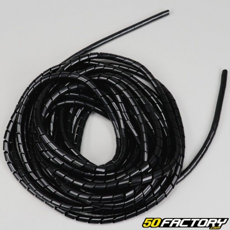 Espiral de protección de cable Ø9.3 mm negro (10 metros)