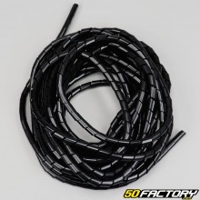 Espiral de protección de cable Ø10.7 mm negro (10 metros)